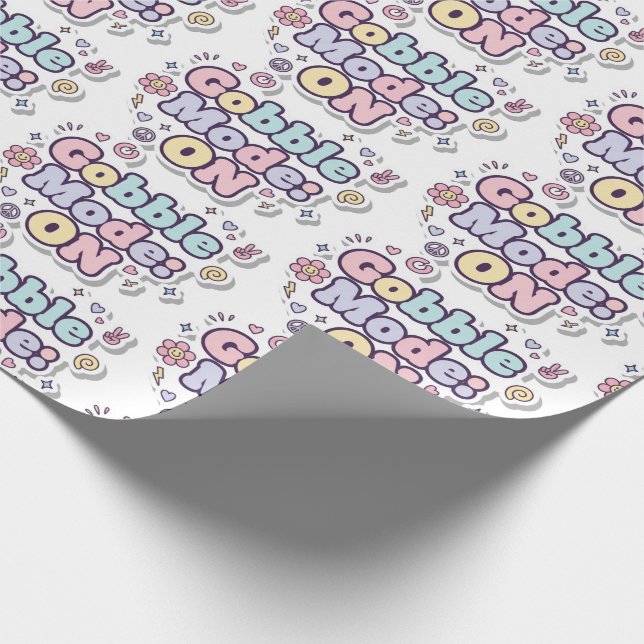 Modo Gluglu: Papel de Embrulho Festivo Ligado (Ponta)