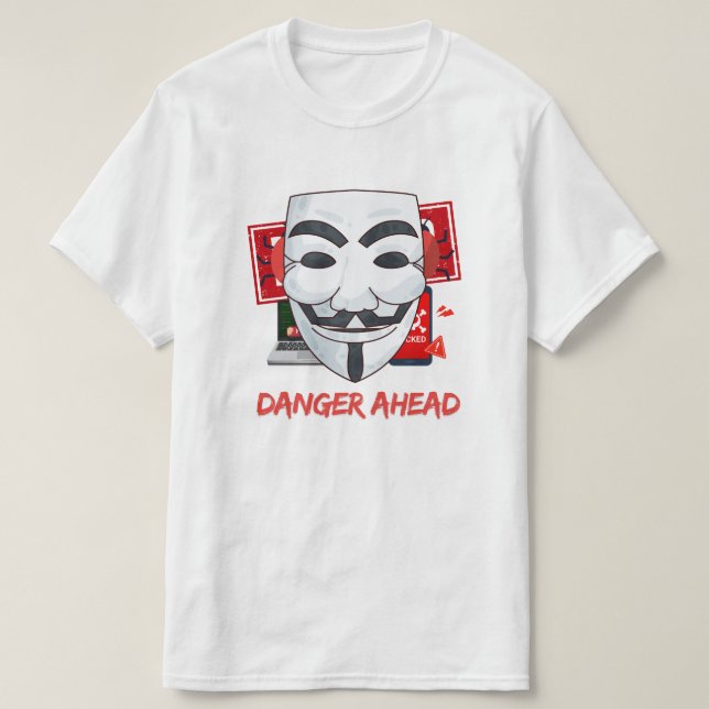 Modo Hacker: Sempre um Passo à Frente - Camisa T M (Frente do Design)