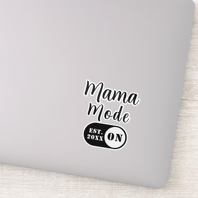 Modo Mamãe LIGADO, Decalque de Mãe Personalizado d (Detalhe)