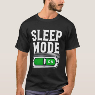 Modo Sono Ativado Camiseta Divertida de Cochilo Am