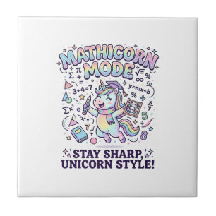 Modo Unicórnio Mathicorn Encantador Fundo Branco D