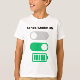Modo Volta às Aulas LIGADO Camiseta Infantil Diver