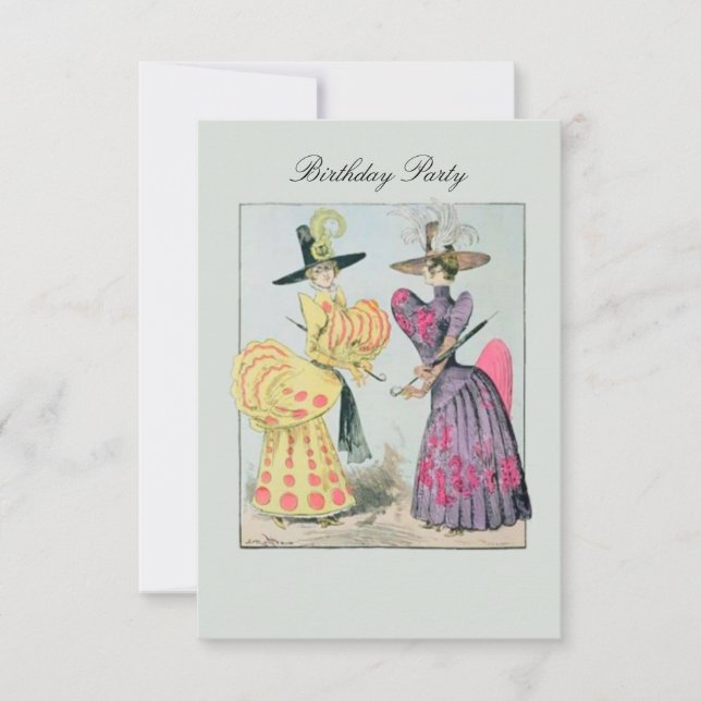 Modos caricaturais ~ Convites / RSVP (Frente)