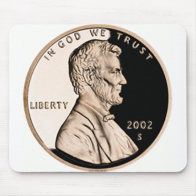 Moeda de um centavo Mousepad (Frente)
