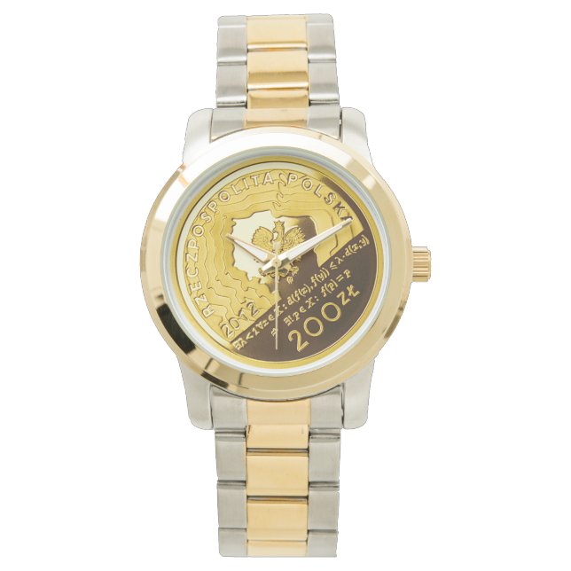 Moeda de zlotych polonesa 200 em relógio de dois t (Frente)