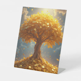 Moedas de ouro de árvores de ouro