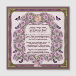 Moedas de um centavo do ímã do anjo do céu