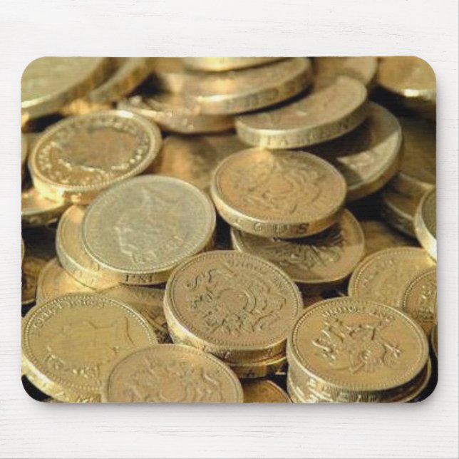 Moedas Dourados Mousepad (Frente)