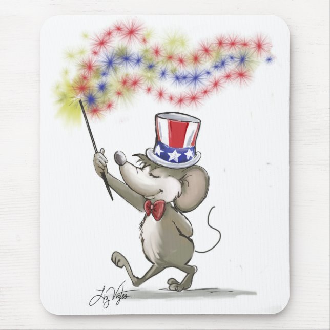Moe's Happy 4 de julho Mousepad (Frente)