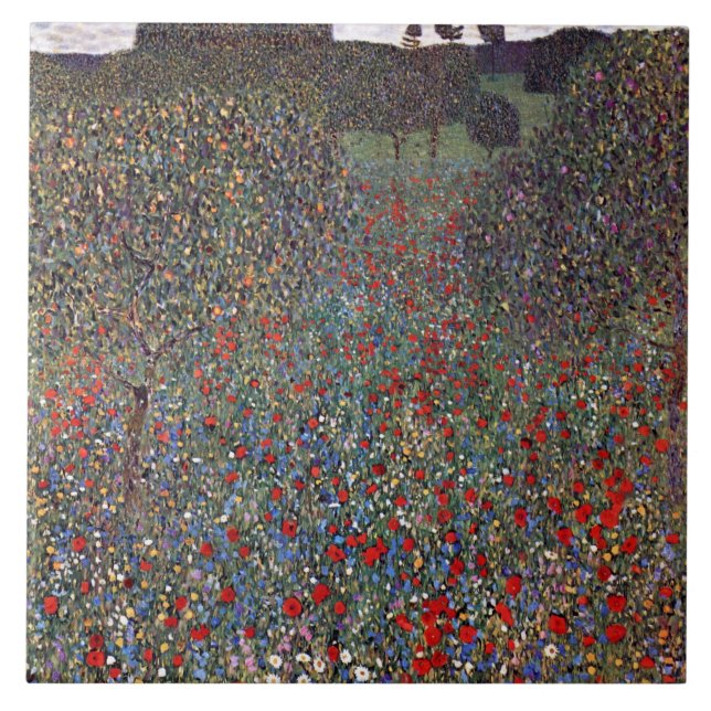 Mohnfeld, Gustav Klimt (Frente)