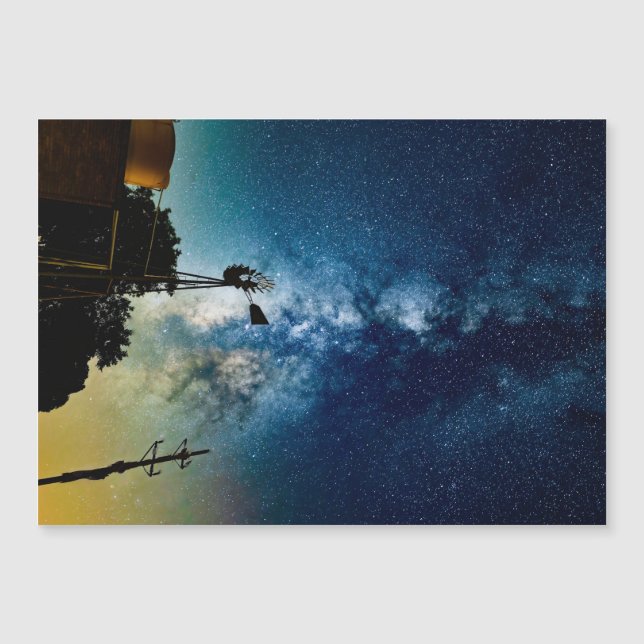 Moinho de vento e Via Látea (Frente)