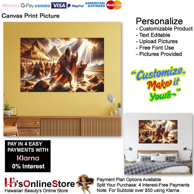 Moisés Canvas Imprimir Imagem 3 (Moses Leads His People to Freedom Canvas Print Picture 3.)