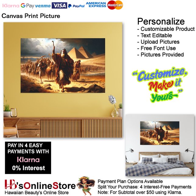 Moisés Canvas Imprimir Imagem 6 (Moses Leads His People to Freedom Canvas Print Picture 6.
)