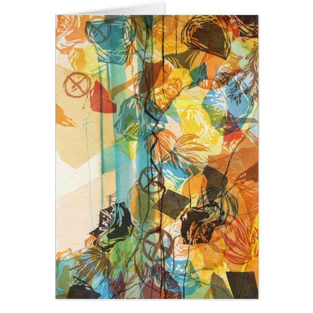 Mojave abstrato do cartão da arte do deserto de (Frente)