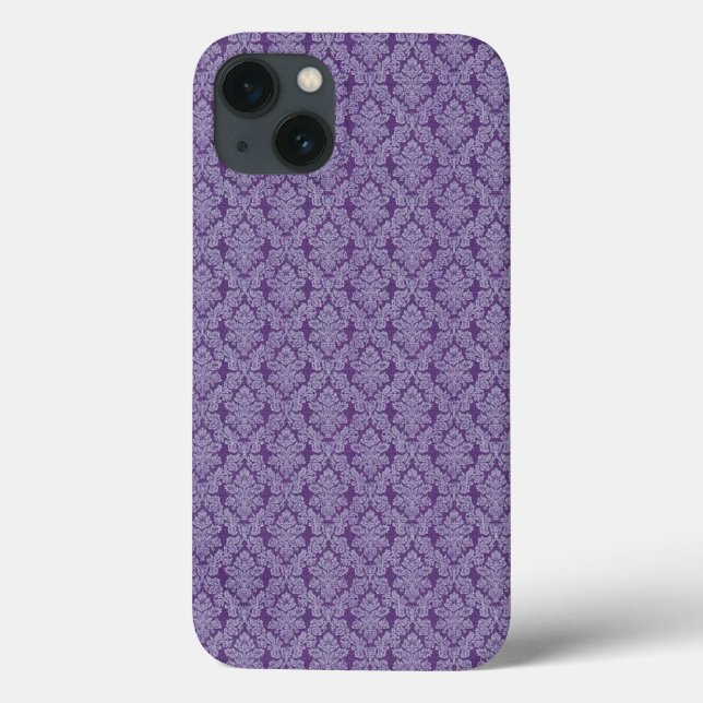 Mola têxtil de enfeite em roxo (Verso)