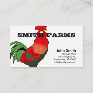 Molde do cartão de visita do estilo da fazenda