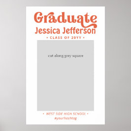 Moldura de cabine de foto de formatura Poster mode