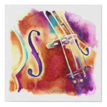 Moldura de canvas azul e azul