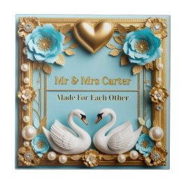 Moldura de Casamento de Cisne Para Decoração de Ca