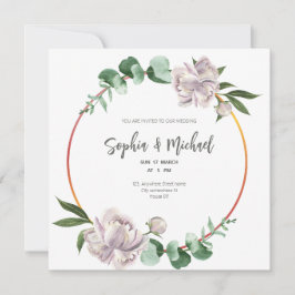 Moldura de Círculo de Verdura Elegante cartão de c