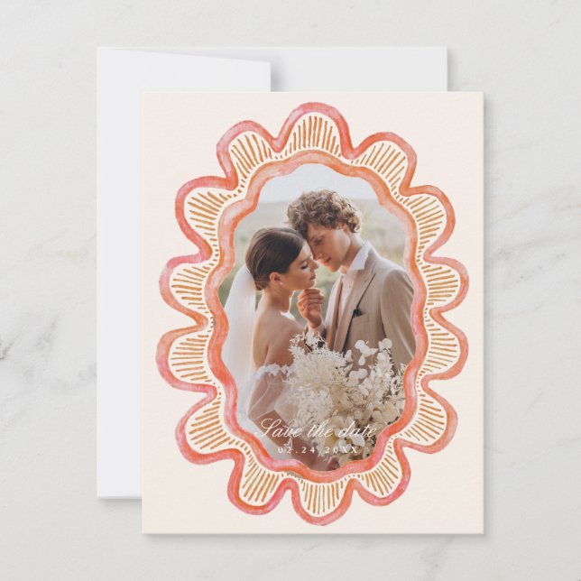 Moldura de fotografia oval redimensionada, pintada (Frente)