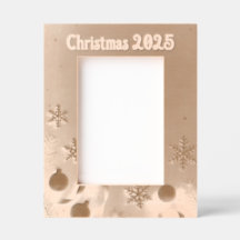 Moldura de Natal com Gravação a Laser Personalizad