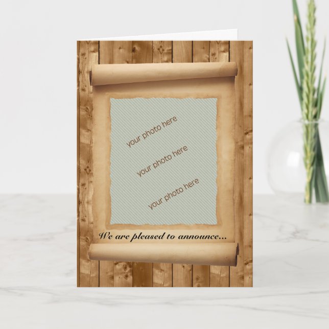 Moldura de Pergaminho para Anúncio de Foto (Frente)