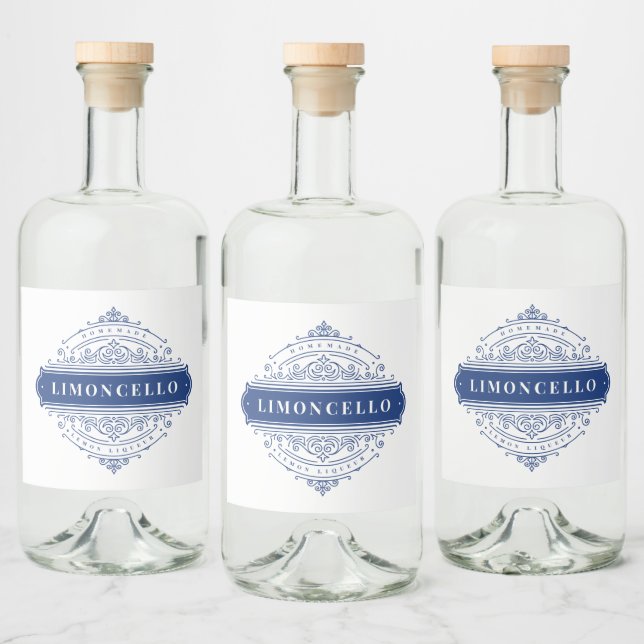 Moldura Decorativa Vintage Limoncello (Garrafas)