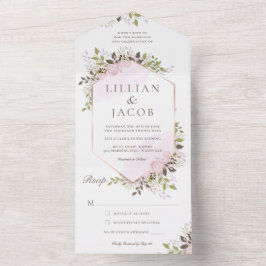 Moldura Floral Aquarela Casamento