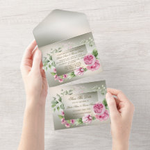 Moldura Floral Cor de Água Bronze Cintilante de Ca