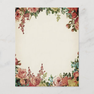 Moldura floral vintage