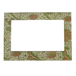 Moldura Magnética William Morris Cray Sage Flower Floral Botânica