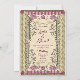 Moldura Noveau - Convite de Casamento