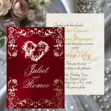 Moldura Ornamentada & Coração - Vermelho