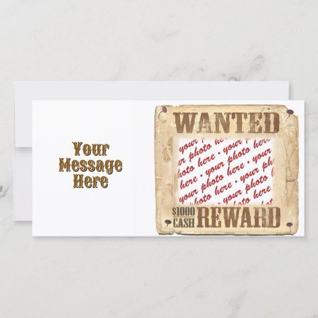 Moldura para Foto de Cartaz de PROCURADO (Frente)