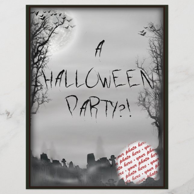 Moldura para Foto de Cena de Halloween (Frente)