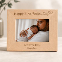 Moldura Personalizada Feliz Primeiro Dia dos Pais