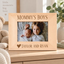 Moldura Personalizada para Fotos dos Meninos da Ma