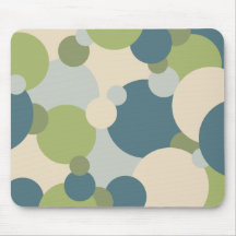 Moléculas azuis-esverdeadas com o mouse Pad