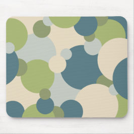 Moléculas azuis-esverdeadas com o mouse Pad