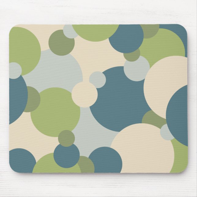 Moléculas azuis-esverdeadas com o mouse Pad (Frente)