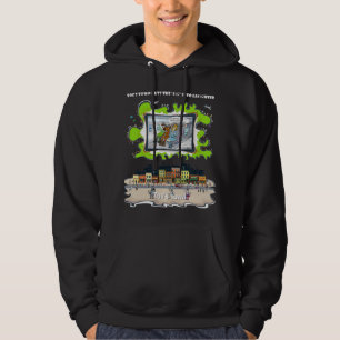 Moleiros Ruins   Camiseta Preta de Manga Longa com