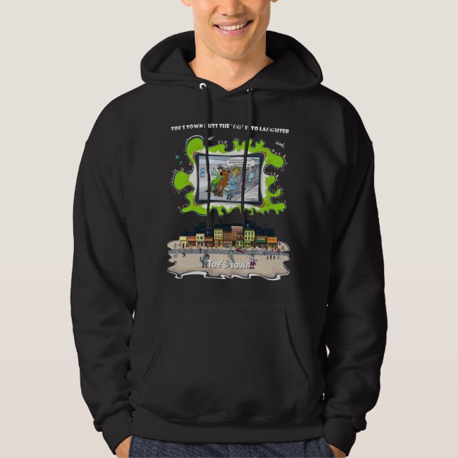 Moleiros Ruins | Camiseta Preta de Manga Longa com (Frente)