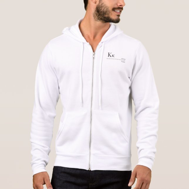Moletom Κ -  τ   . Teclado Grego - Letra Kappa α - Grego - (Frente)