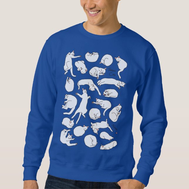 Moletom 【寝ねこ(白猫Ver.)】 Sleeping cat (White cat) (Frente)