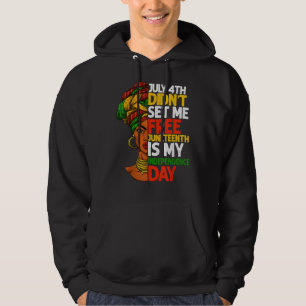 Moletom 04 de julho me libertou 11 de junho é meu íntimo