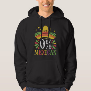 Moletom 0% Mexicano Zero Por Cento Engraçado Cinco De Maio