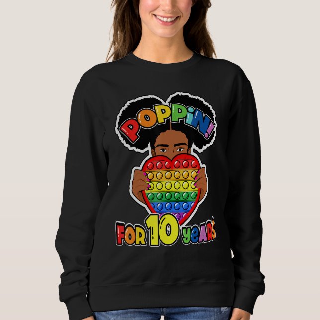 Moletom 10º Aniversário - Pop De Fidget African American K (Frente)
