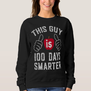 Moletom 100º Dia De Escola Este Cara É 100 Dias Mais Intel