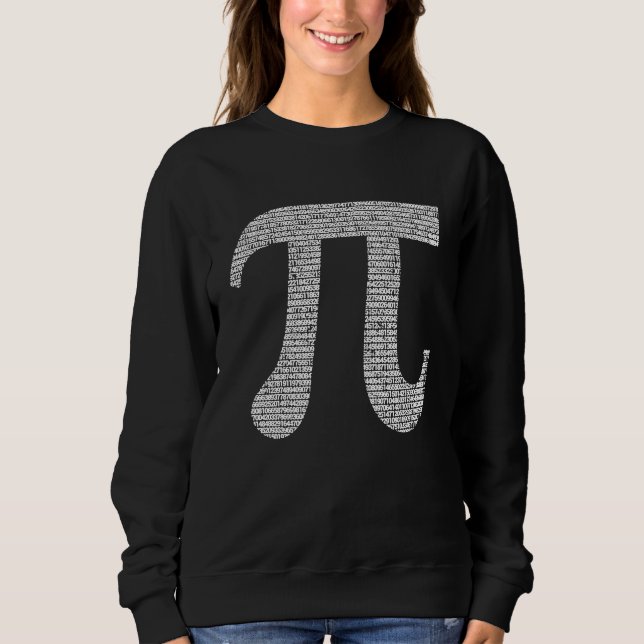 Moletom 10000 Digits Pi Day Sign Math  Mathematics Nerd Ge (Frente)
